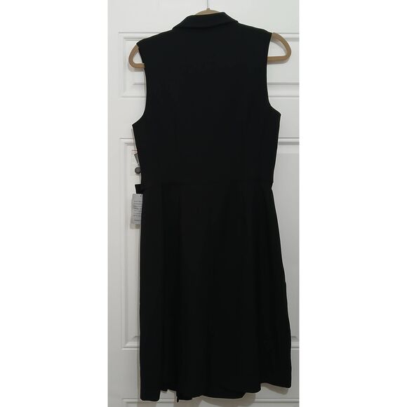 Maggy london womens size 12 tuxedo blazer sheath dress black classic timeless - Picture 6 of 9